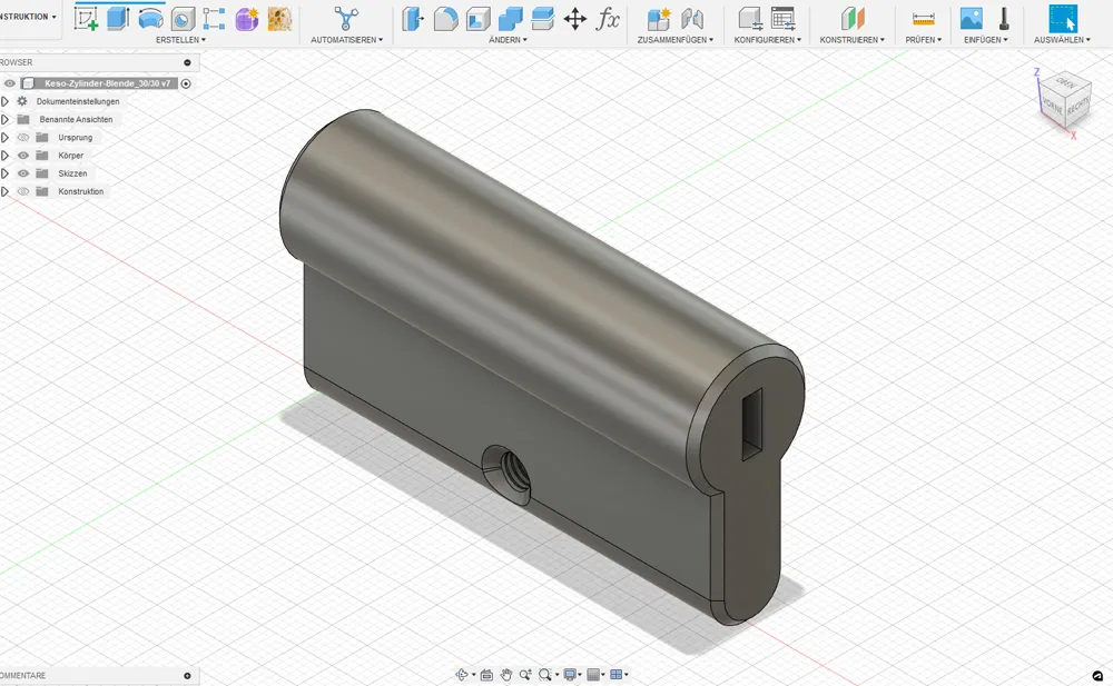 Các Mẫu Xi-lanh Khóa Giả (Lock Cylinder Mockups) 30/xx mm - Image 1