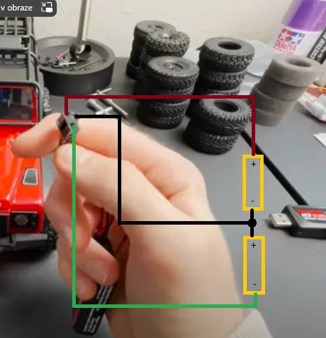 Giá đỡ pin 18650 cho TRX4M - Image 2