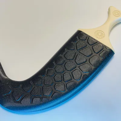 Dao Găm Jambiya Truyền Thống - Họa Tiết Voronoi