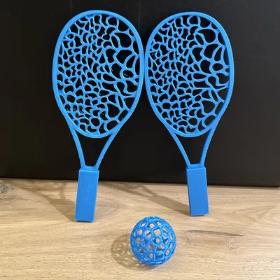 Vợt Tennis Mini Kiểu Voronoi (Dùng Chơi Game)