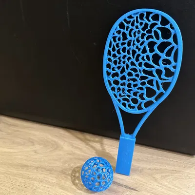 Vợt Tennis Mini Kiểu Voronoi (Dùng Chơi Game)
