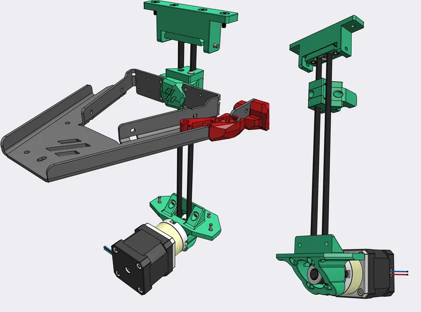 Voron0.2 Dẫn động Z bằng Dây đai - Dùng motor Stepper có bánh răng (Mạnh mẽ) - Image 1