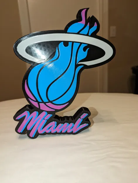 Logo Miami Heat Phong Cách Thập Niên 80 - Image 1