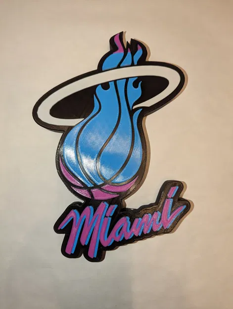Logo Miami Heat Phong Cách Thập Niên 80 - Image 2