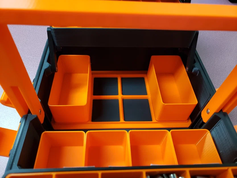 Phần chèn Gridfinity cho hộp SBox dạng tay đòn đôi - Image 1