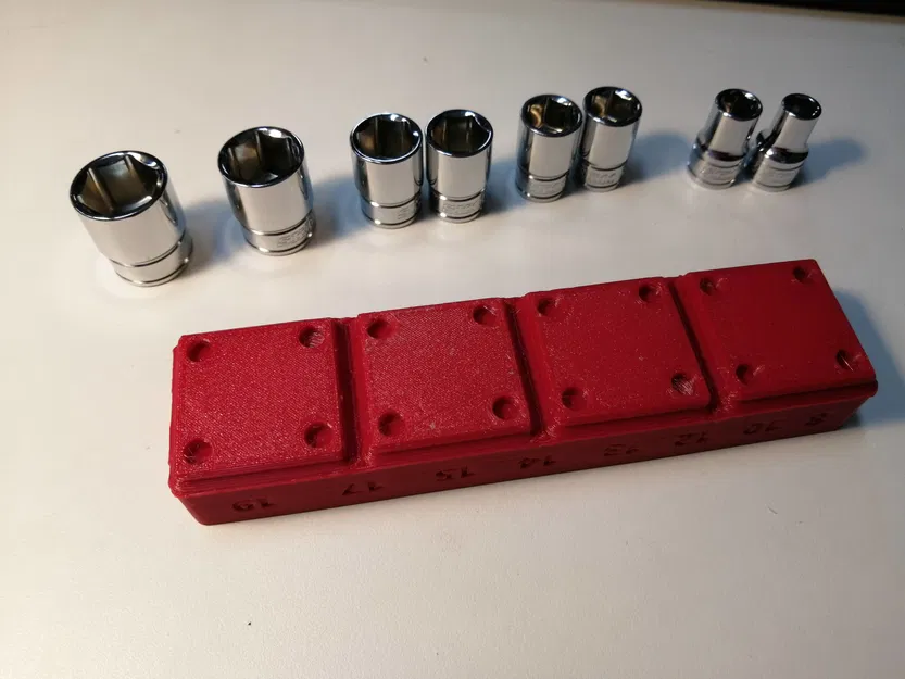 Bộ Giữ Ổ Cắm Gridfinity 4x1x3 (Bộ 8 Cái) - Image 3