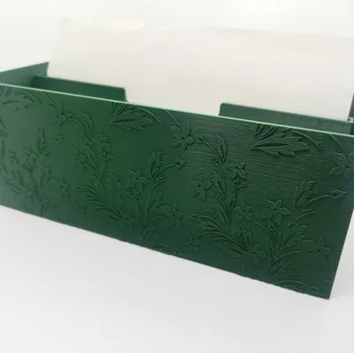 Hộp Đựng Khăn Giấy Gấp Kèm Họa Tiết Hoa Văn