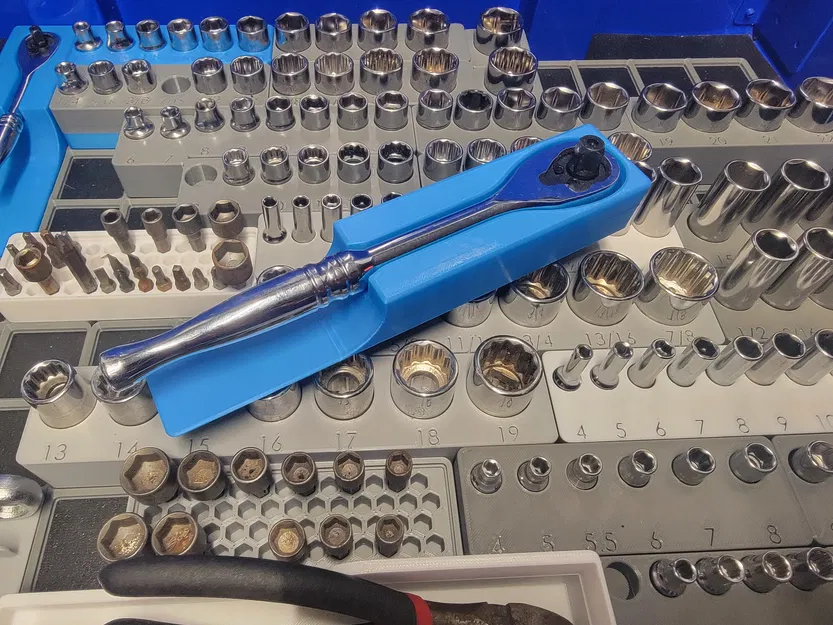 Giá đỡ cờ lê Husky 3/8 Gridfinity 1x5 - Image 1