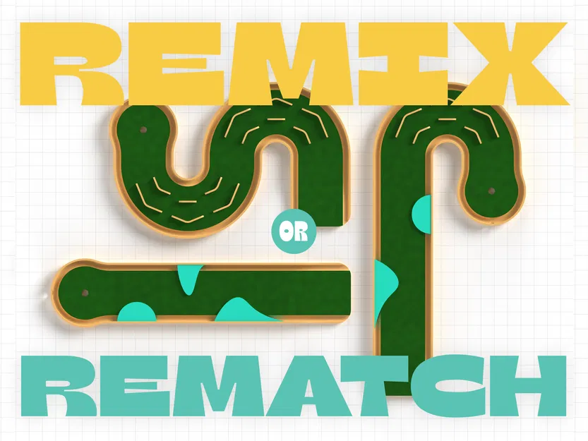 Mini Mini Putt Putt - Sân Golf Mini Để Bàn Module (Bộ Starter) - Image 3