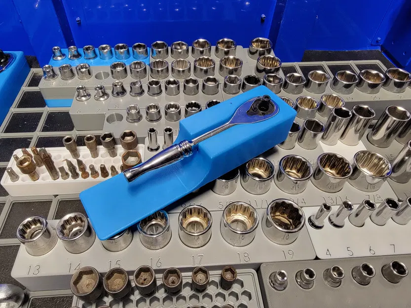 Kệ Cờ Lê Husky 1/4 inch Gridfinity 1x4 - Image 1