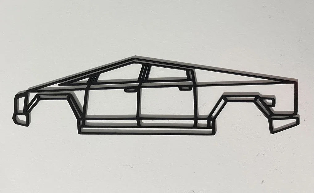Tranh Treo Tường Tesla Cyber Truck 3D - Image 2
