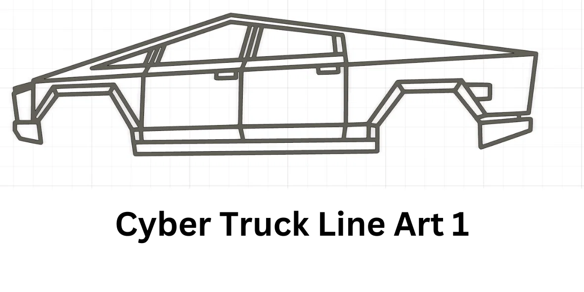 Tranh Treo Tường Tesla Cyber Truck 3D - Image 3