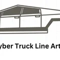 Tranh Treo Tường Tesla Cyber Truck 3D - Thumbnail 5