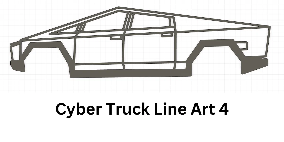 Tranh Treo Tường Tesla Cyber Truck 3D - Image 6