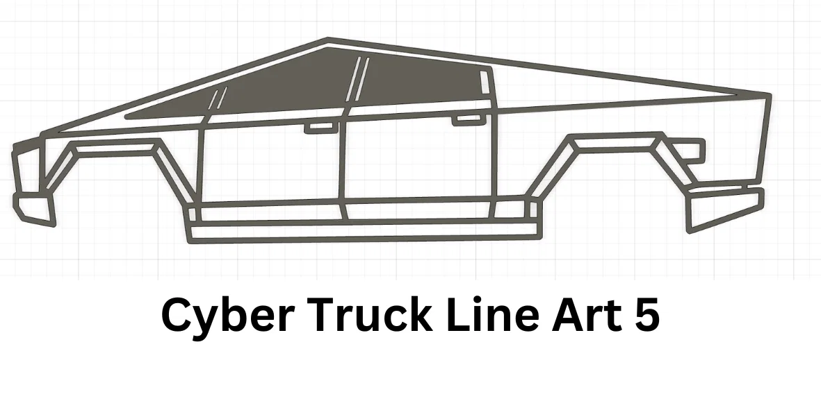 Tranh Treo Tường Tesla Cyber Truck 3D - Image 7