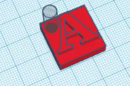 Móc khóa Chữ A - Image 1