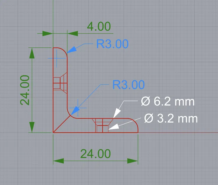 Giá đỡ kệ 2 lỗ - Image 2