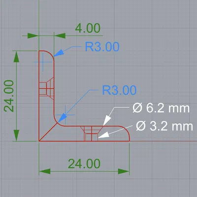 Giá đỡ kệ 2 lỗ