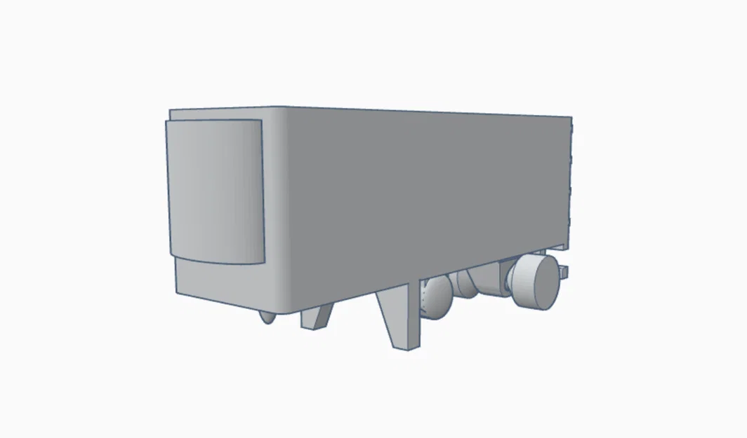 Mô Hình Mini Xe Moóc Chở Hàng Lạnh 28 Foot - Image 1