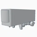 Mô Hình Mini Xe Moóc Chở Hàng Lạnh 28 Foot - Thumbnail 1