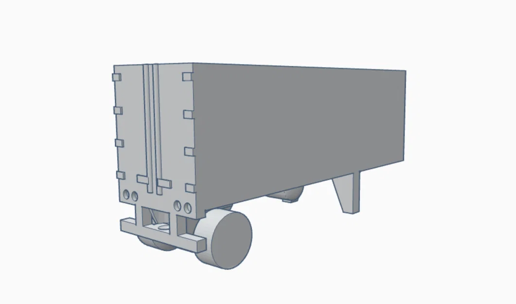 Mô Hình Mini Xe Moóc Chở Hàng Lạnh 28 Foot - Image 2