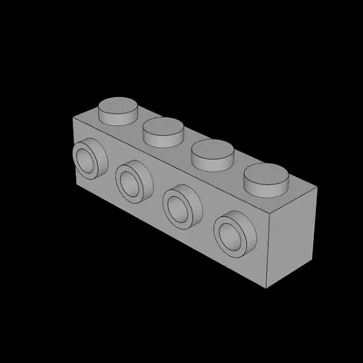 Gạch Lego Tương Thích (30414.dat) 1 x 4 Có Gai Bên Hông