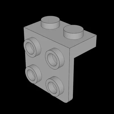 Giá Đỡ Lego Tương Thích (44728.dat) 1 x 2 - 2 x 2 Xuống