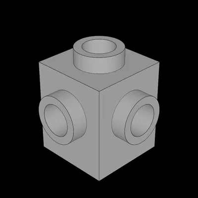 Gạch Lego Tương Thích (4733.dat) 1x1 Có 4 Mắt Gài