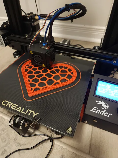 Lót ly hình tim Voronoi - Image 3