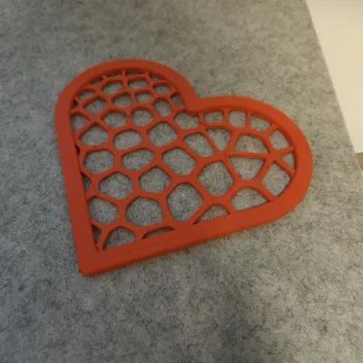 Lót ly hình tim Voronoi