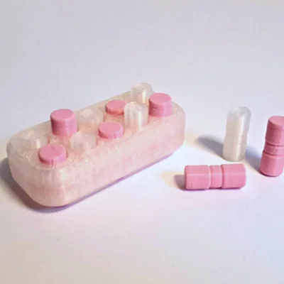 Mô Hình 2x5 Pop Fidget Đồ Chơi Xả Stress (Thiết Kế Đa Vật Liệu)