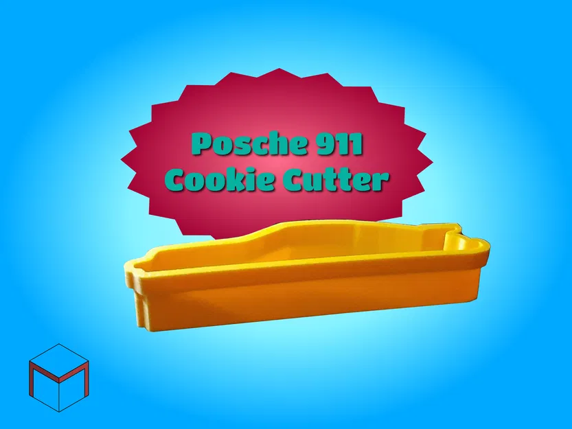 Khuôn Cắt Bánh Quy Hình Porsche 911 Turbo - Image 1