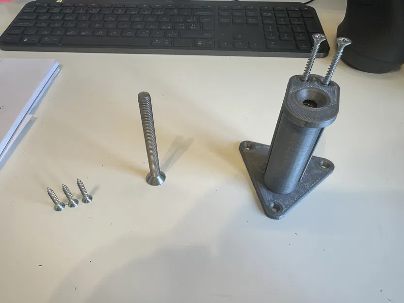 Giá đỡ cuộn dây in 3D gắn bên hông có vòng bi - Image 4