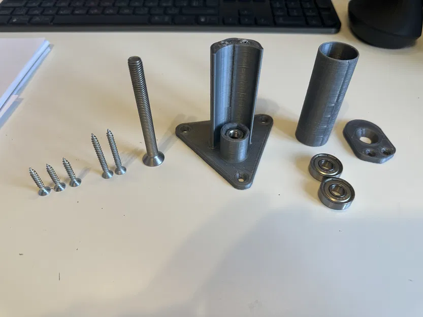 Giá đỡ cuộn dây in 3D gắn bên hông có vòng bi - Image 6