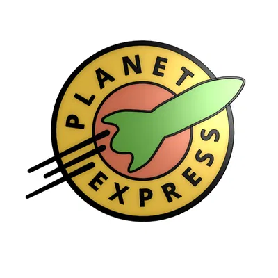 Logo Tàu Planet Express Futurama