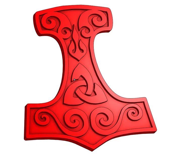 Móc Khóa Búa Thor Mjolnir - Image 1