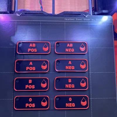 Móc Khóa Nhóm Máu