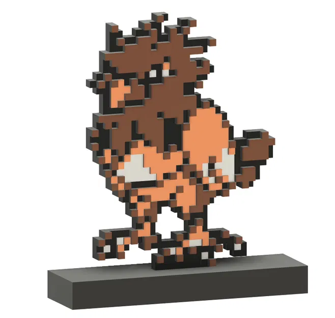 Quạ Nâu Phong Cách 8bit Retro (Không phải Spearow) - Image 2