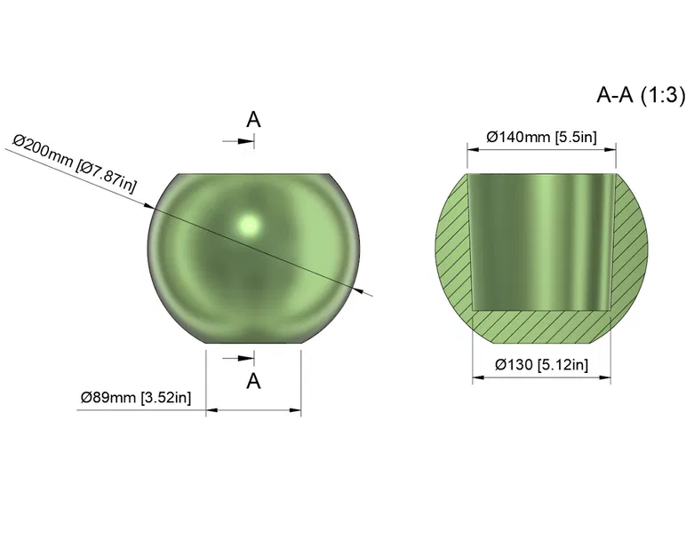 Chậu Hoa Tròn / Runder Blumentopf - Image 2