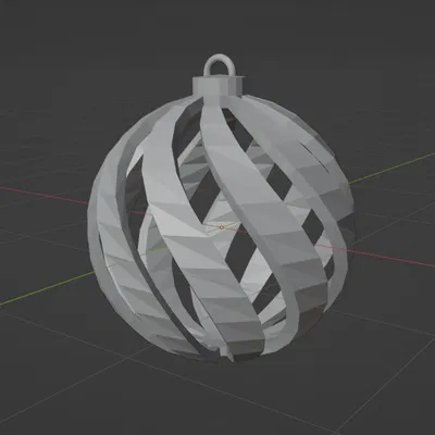 Quả Châu Giáng Sinh Xoắn - Twisted Bauble