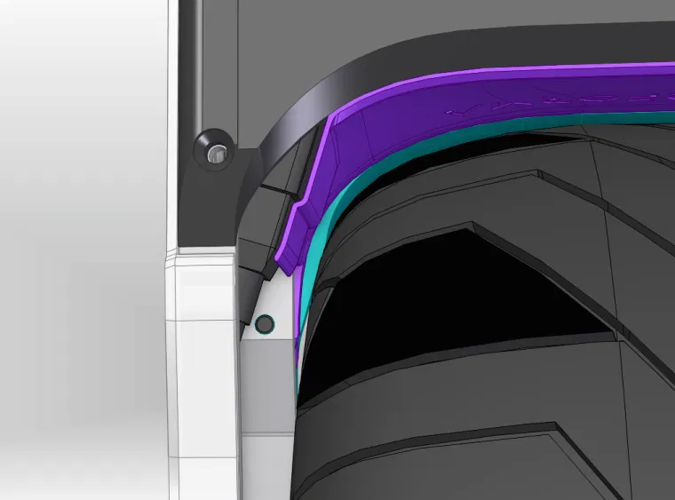 Chắn bùn Mini HYPERFORMA Floatwheel ADV-ADVPro +12 mm + Mudguard + Delete Fenders - Image 11