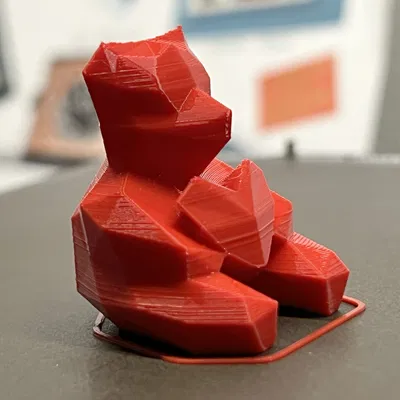 Gấu Low Poly Yêu Thương