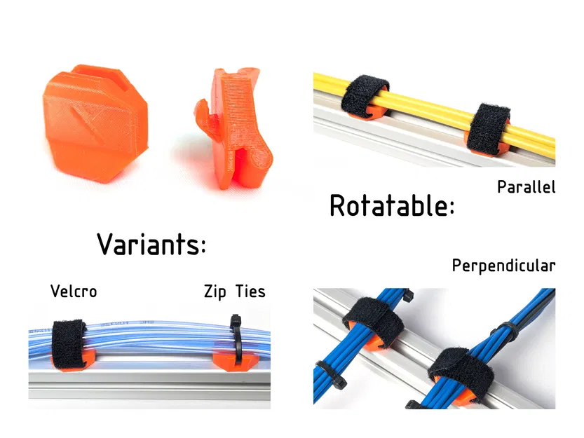 Giá đỡ cáp đa năng cho thanh nhôm định hình I-Type 2020 (Rãnh 5mm) - Image 1