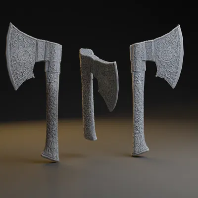 Rìu Tay Đức Trang Trí Công Phu