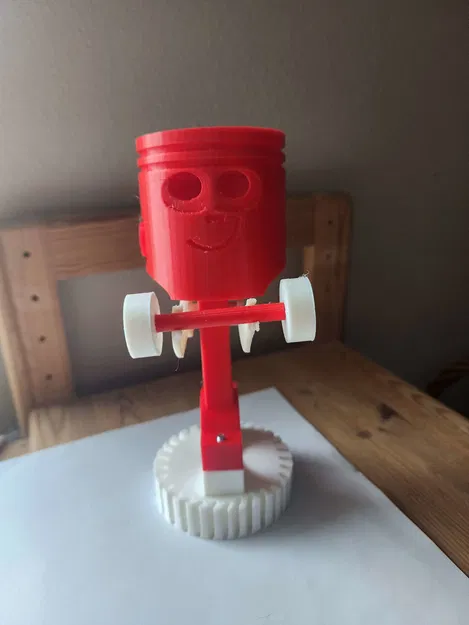 Mô hình piston vui vẻ tập thể dục với thanh đòn dài - Image 1