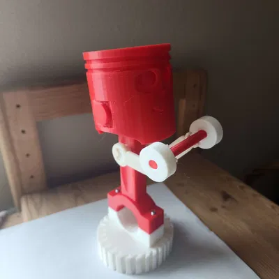 Mô hình piston vui vẻ tập thể dục với thanh đòn dài