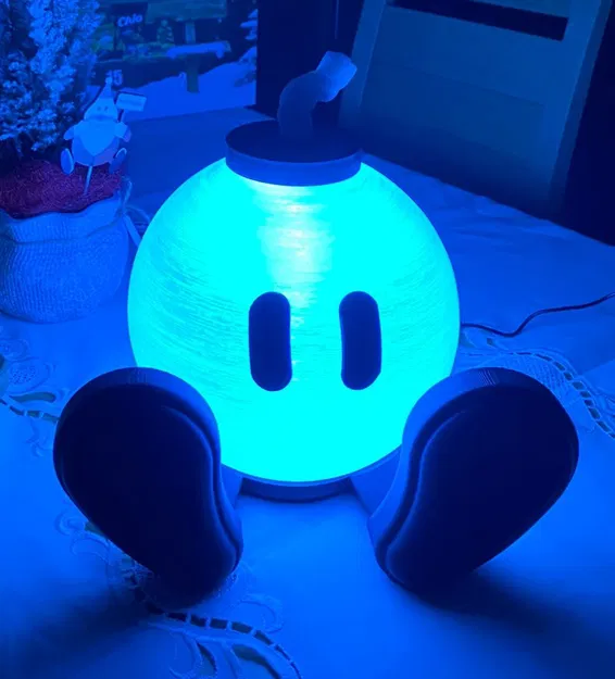 ĐÈN LED HÌNH QUẢ BOM - IN DỄ - Image 1