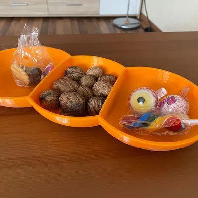 Khay Đựng Đồ Ăn Vặt 3 Ngăn