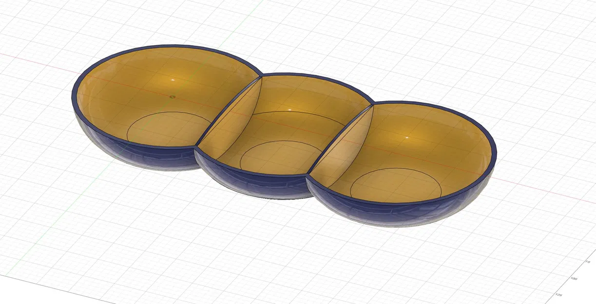 Khay Đựng Đồ Ăn Vặt 3 Ngăn - Image 3