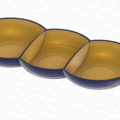 Khay Đựng Đồ Ăn Vặt 3 Ngăn